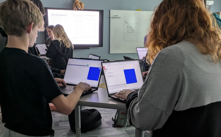 python left, p5.js right